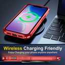 SPIDERCASE for iPhone 14 Case/iPhone 15 Case, [15 FT Military Grade Drop Protection][Non-Slip] 2 Pack [Tempered Glass Screen Protectors+Camera Lens Protectors] Heavy Duty Shockproof Case, Red