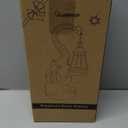 ILLUMINEW Solar Outdoor Garden Decor Elephant Statues Lights, Lucky Elephant Unique Mom Birthday Gifts for Mom, Housewarming Gifts and Yard Decoration, Cute Birds Garden Sculpture Decor