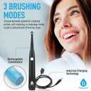 Pursonic Rotating Electric Toothbrush for Adults with 3 Brush Heads - Toothbrush Electric with 3 Cleaning Modes - USB Rechargeable Toothbrush with 2 Minute Smart Timer (White)