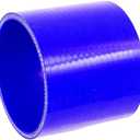 ID 4" (102mm)) Straight Silicone Coupler, Length 4" (102mm), 4-Ply Reinforced Wall Thickness 0.2 (5mm), High Performance Automotive Pure Silicone Hose, Blue