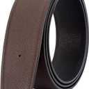 Replacement Belt Cowhide Genuine Leather Reversible Belt Strap For Women/Men Width 32MM Length 95CM, Size: EU80 (Wide1.25'' Long37'')
