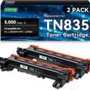 TN835 Toner Cartridge Super High Yield Compatible Replacements for Brother TN835 TN-835 for Brother Printer HL-L2865DW MFC-L2980D, 2 Pack