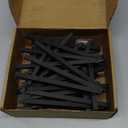 Chuangdi 12 Pieces 6.3 Inch Black Mini Wood Display Easel, Holder for Small Canvases, Cards, Photos, Notices, Etc