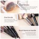 MAANGE Makeup Brushes 51 Pcs Makeup Kit, Multi-functional Makeup Tool Set with Makeup Brush Foundation Brush Make up Brushes Set (Black Gold)