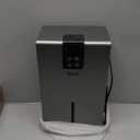 Dehumidifier, Dehumidifiers for Home,98 OZ Water Tank, (1000 sq.ft) Quiet Dehumidifier for Basement Bathroom Bedroom with Humidity Display, Auto Shut Off, Relaxing 7 Color Ambient Light(Gray)