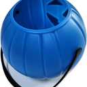 Blue Pumpkin Bucket 7.0" Halloween Plastic Trick or Treat Bucket Candy Bowl for Halloween Party Favors Supplies Props