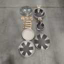 12 Pcs Pots and Pans Set, Nonstick Cookware Sets White Granite Induction Cookware, Non-toxic Healthy Non Stick Kitchen Cooking Set with Frying Pans Set, Saucepans,Steamer (PFAS, PFOA, PFOS Free)