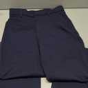 Women's Stretchy Straight Leg Dress Work Pants Business Office Casual Slacks with Pockets, Size 6, Blue