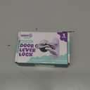 Door Lever Lock (1 Pack) Prevents Toddlers from Opening Doors. 3.25" L * 1.5" W * 4.5" H Easy One Hand Operation for Adults. Durable ABS with 3M Adhesive Backing. Simple Install, No Tools Needed.