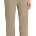 Women's Petite Cotton Lounge Pants Petite Length (Khaki), MP