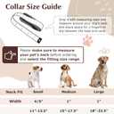 Reflective Martingale Collar for Large Dogs with Quick Release Buckle Adjustable Training, Walking, Hunting No Slip Collars,(Sliver L)