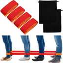 2 Sets 4 Legged Race Bands for Kids Field Day Team Building Games for Work Birthday Holiday Party Outdoor Activities for Adults Boys Girls Group Fun Games