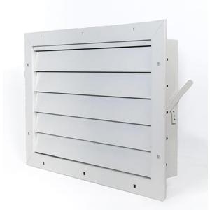 Aluminum Garage Door Air Vent Grille Register - with Damper Control Lever for Winter & Summer Settings - with Insect Net Prevent Guard [Outer Dimensions: 17.5"w X 12"h]