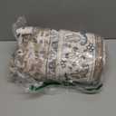 Lessymo 3 x 5 Area Rugs for Living Room- Machine Washable Area Rugs Boho Faux Wool Low Pile Area Rug for Bedroom Floral Medallion Vintage Rugs with Non-Slip Rubber, Kid & Pet Friendly, Brown Beige