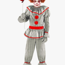 Morph Scary Clown Costume - Boys' Scary Clown Halloween Costume XL