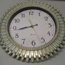 Noamus 12" Retro Wall Clock, Silent Non-Ticking Round Clock, Aqua Battery Operated Quartz Clock, Plastic Vintage Clocks for Living Room Bedroom Kitchen Home Office Classroom School Decor