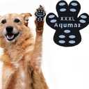 Aqumax Dog Paw Protector AntiSlip Pads,Toe Grips for Senior Dogs,Paw Grips Traction Pads for Slippery Hardwood Floors,Essentials for Senior Dogs,12 Sets (48 pcs) L Black