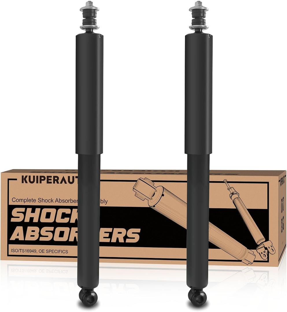 KUIPERAUTO Pair Rear Strut Shocks Assembly Compatible with 1998 1999 2000 2001 2002 2003 Toyota Sienna 37243 Coil Spring Shock Absorbers