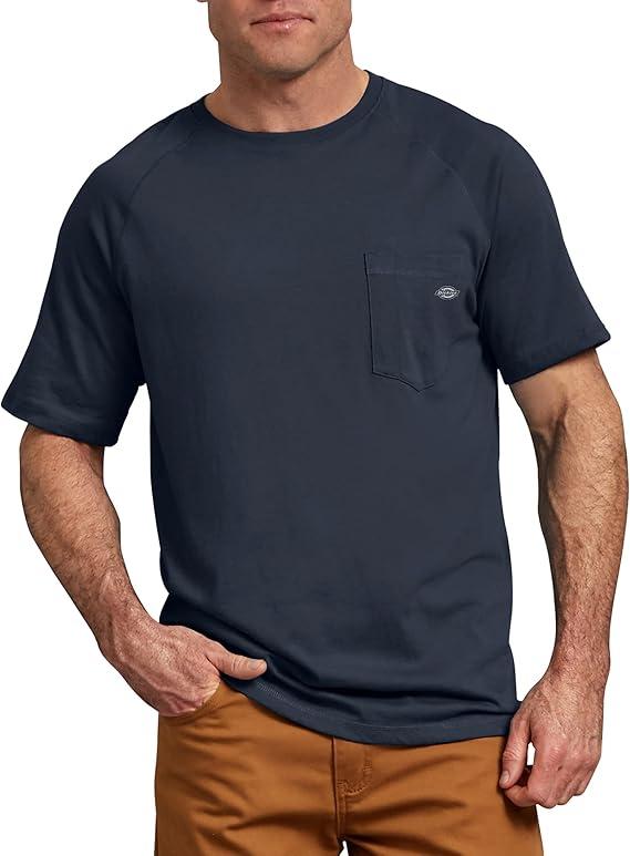 Dickies Cooling Short Sleeve Pocket T-Shirt, Dark Navy, 4XLT
