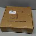 Y&M 6 Pack Deck Railing Adjustable Planter Box Brackets (6 to 12.5 in), Universal Window Box Brackets, Heavy Duty Iron Flower Box Wall Mounting Hooks for Balcony, Fences, Patio, and Garden - Black