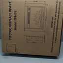 Efiretric Adam Electric Fireplace Insert with Front Trim Kit, 23" W x 17" H (EF447) with Front Trim Kit, 1500W Heater, Remote Control and Timer, 23.46" W x 17.64" H x 5.12" D