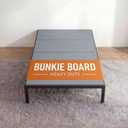 Twin Size Bunkie Board with Securing Straps,Foldable,Grey