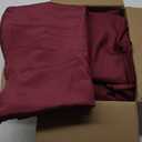 sancua 90 Inch Round Tablecloth, 8 Pack Burgundy - Circle Polyester Fabric Table Cloth for Christmas Party Reception Banquet Birthday, Washable Formal Table Cover (Fit 30-72 Inch Tables)