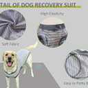 Dog Recovery Suit, Dog Surgical Recovery Suit, Onesie Bodysuit for Surgery Neuter Male Female, Spay Shirt for Anti Licking, Gray, XL