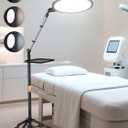 Lash Light for Eyelash Extensions, Floor Lamp with Moveable Stand & Flexible Arm, Esthetician Light with Adjustable Height & Color Temperature for Nail Art/Tattoo/Beauty/Makeup/Eyebrow/Skincare/Craft