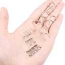 Vsnnsns 16G Lip Rings Stainless Steel Horseshoe Snake Bite Monroe Labret Medusa Lip Piercing Jewelry Tragus Daith Forward Helix Conch Cartilage Earrings Studs Piercing Jewelry for Women Men 16 Gauge (Silver)