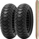 2 PCS 10x3.0 255x80 (80/65-6) Solid Tire,10 Inches Electric Scooter Wheels 10 x 3.0 Solid Tires Front or Rear Replacement Solid Rubber Tires Compatible with 10x3.0 Electric Scooter TireP-1009