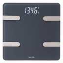 Taylor Bluetooth Smart Body Composition Scale for Body Weight, Body Fat, Water, Muscle and Bone Mass, Weight Tracking, and BMI with Smartphone App, 400 lbs - Charcoal (5297054)