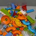 Electric Marble Run with Automatic Elevator Lift - STEM Building Toy for Kids Ages 4-8, 102 PCS Construction Set with 10 Marbles & Transparent Track, Compatible with Standard Building Blocks