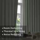 Room Darkening Curtains 92 inches Long Bedroom Light Green Window Curtain Panels Living Room Divider Patio Doorway Sliding Glass Door Grommet Top Thermal Insulated Drapes Basement 2 Panels 52"x92"