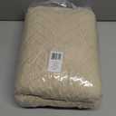 BATTILO HOME Beige Throw Blanket for Couch, Knitted Beige Throw for Bed, Neutral Throw Blankets Tan Throw Blanket for Room Decor Housewarming Gifts, 50" x 60"