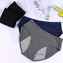 Demifill Teen Girls Period Underwear Cotton Soft Women Panties For Teens Briefs (Gray, XS)