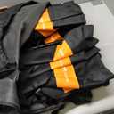 VEVOR Portable Folding Bench, 6 Seat Soccer Bench with Multiple Storage Pockets & Carrying Bag, Lightweight Sideline Seating with Back Rest for Football, Baseball, Camping, Outdoor Events, Black