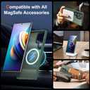 Meifigno Magic Mag Series for Samsung Galaxy S24 Ultra Case 6.8", [ MagSafe-Compatible & MIL-Grade Protection ][Translucent Matte Back & Textured Sides ], Magnetic for Galaxy S24 Ultra Case,Green