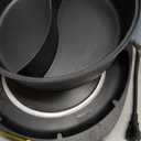 Dezin Hot Pot Electric with Divider, 6L Double-Flavor Shabu Shabu Pot, Dual Sided Removable Non-Stick Hotpot Pot Electric, 3" Depth Chinese Hot Pot with Multi-Power Control, 2 Silicone Ladles Included (Grey)