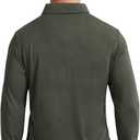 Men's Business Long and Short Sleeve Polo Shirts Mercerized Cotton Blend Casual Stylish Collared Shirts (XL)