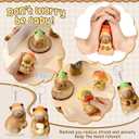 Hollowfly Capybara Stress Balls Employee Appreciation Gifts Mini Animal Relief Keychain for Social Worker, Staff Squeeze