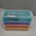 Mr. Pen- Pencil Box, 4 Pack, Assorted Color, Plastic Pencil Box Case, Pencil Case, Crayon Box (Orange, Yellow, Green, Blue)