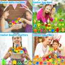 WOWSCAN [6 Golden Eggs] 100PCS Prefilled Easter Egg Fillers with Novelty Toys Inside, Easter Basket Stuffers Classroom Prizes Supplies Egg Hunt Party Favors for Kids Toddlers Boys Girls