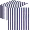 SietDESEO 50 Pieces Navy Blue Striped Napkins Disposable 3-Ply Blue and White Striped Cocktail Napkins Paper Dinner Napkins for Birthday Baby Shower Wedding Party Beverage Napkin