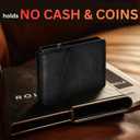 Onrique RFID Wallet for Men, 10 Pop Up Cardholder - Slim Leather RFID Blocking Minimalist Bifold Credit Card Holder, Mens RFID Wallet With Secure Card Protection
