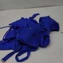 Yonique Womens High Waisted Bikini with Skirt Two Piece Swimsuit with Tummy Control Halter Bathing Suit (X-Large, Royal Blue)