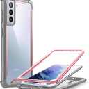 i-Blason Ares Series Case Designed for Galaxy S21 Plus 5G (2021 Release), Rugged Clear Bumper Case Without Built-in Screen Protector (Pink)