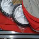 Radio Flyer 3 in 1 EZ Fold Stroller Wagon with Canopy and Adjustable Handle, Red