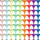 72 Pcs Plastic Margarita Glasses 8 oz Plastic Margarita Cups Mexican Theme Cocktail Glasses Shatterproof Disposable Cocktail Cups for Cinco De Mayo Fiesta(Multi Colors)