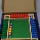 Pedolini Shut The Box Game Wooden - Travel Board Game Small Size 8.6 Inch - Close The Box Dice Game - 8 Dice 10 Numbers